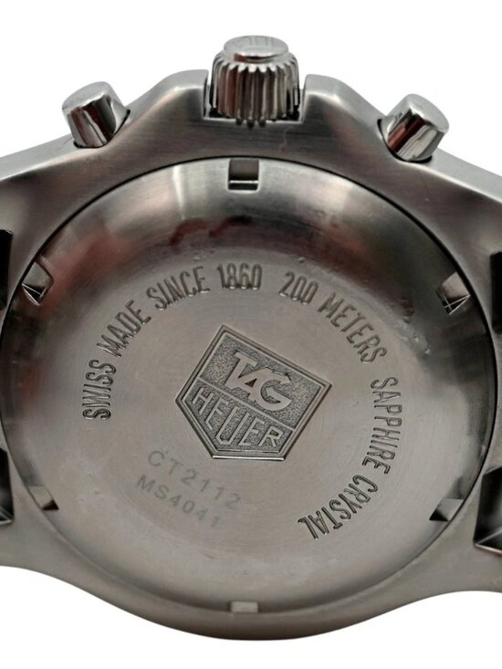 Tag Heuer 42mm Men\'s Link Automatic Chronograph White Dial Watch! Ref: CT2112! main image 12